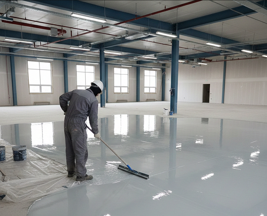 Покрытие полов эпоксидными системами